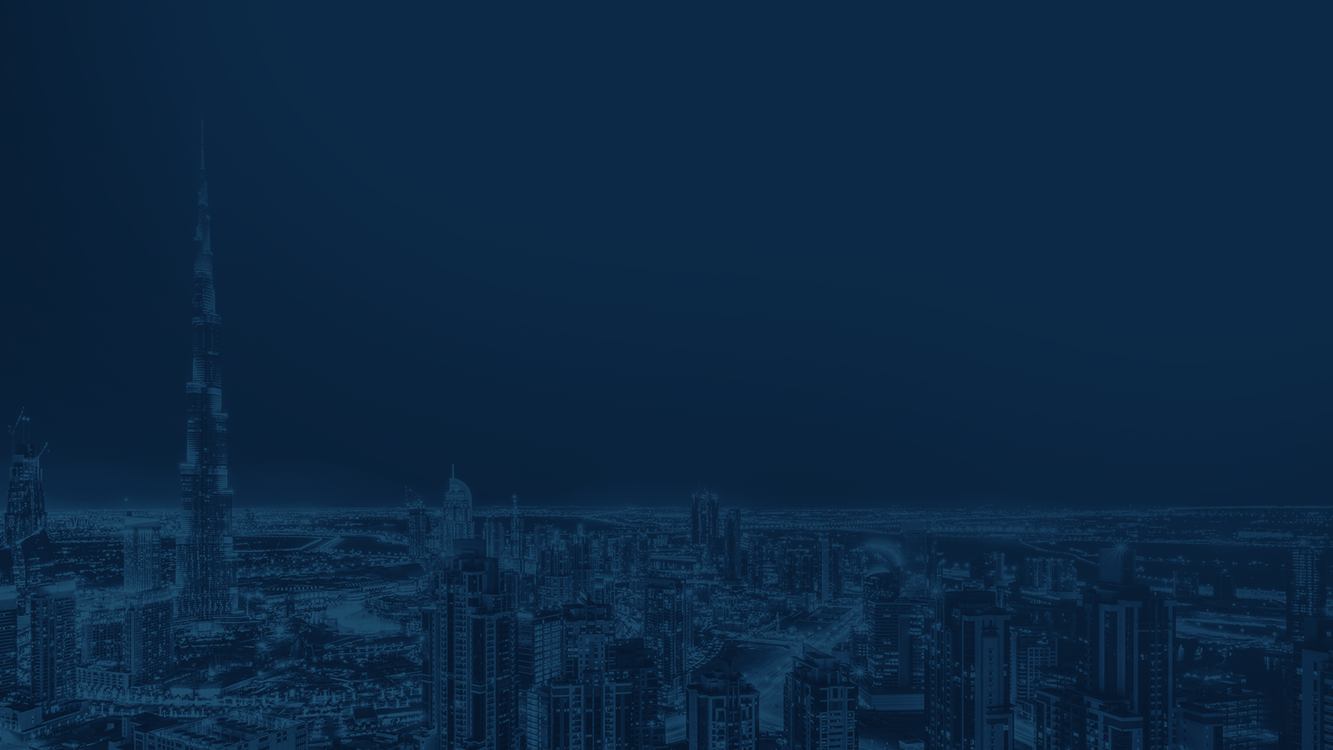 Dubai skyline at night